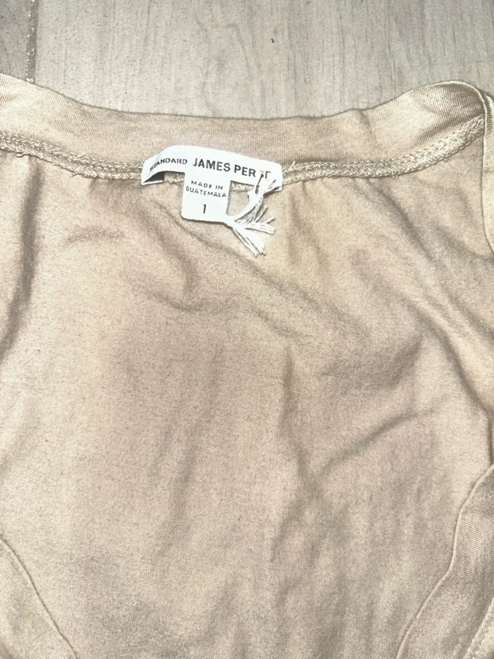 James Perse V Neck Blouson T-Shirts Short Sleeve Dress Oatmeal Size 1 Small - Picture 4 of 9